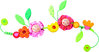 Kinderwagenkette Blüten